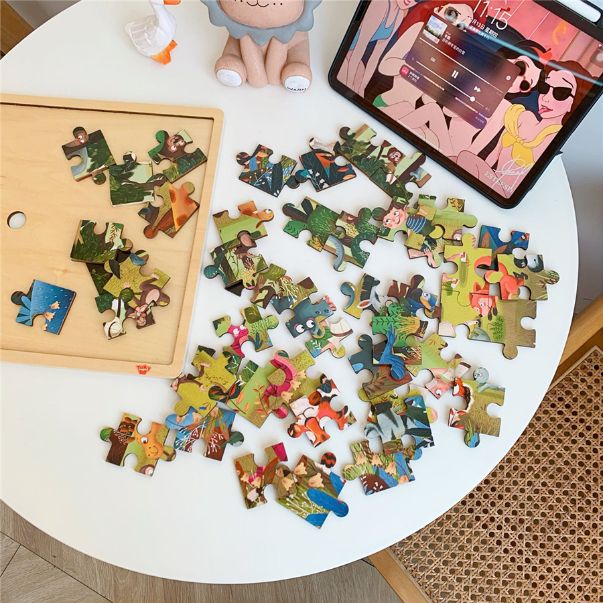 Tooky Toy Wooden Jigsaw Puzzle Pirate or Animal Theme