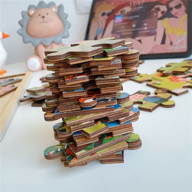Tooky Toy Wooden Jigsaw Puzzle Pirate or Animal Theme