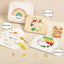 Montessori Inspired Wooden Rainbow Beads Educational Activity Board