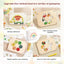 Montessori Inspired Wooden Rainbow Beads Educational Activity Board