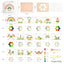 Montessori Inspired Wooden Rainbow Beads Educational Activity Board