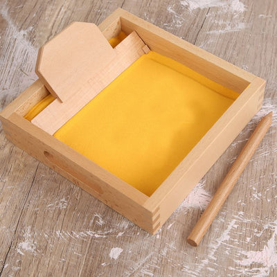 Wooden Sand Writing Kit with Tray. Montessori Learning Toy
