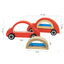 Wooden Sensory Car with liquid and sparkles Perfect gift