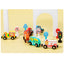 Wooden Toy vehicles train set with road signs  Pretend Play