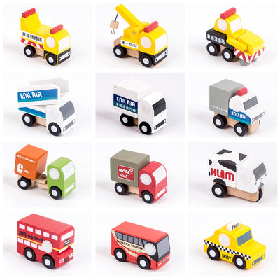 Japanese brand. Wooden Toy Transportation Vehicles