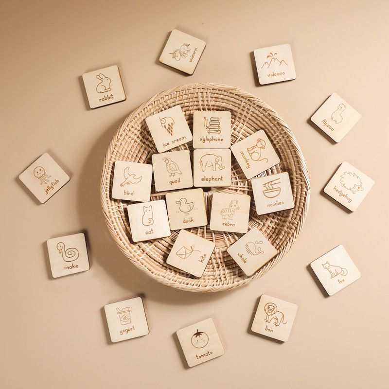 Wooden Word Building Montessori Educational Board