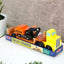 Wooden Transportation trailer, excavator, construction vehicles