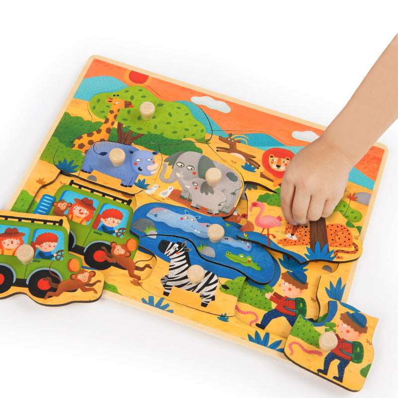 Mideer Big Knob Handle Wooden Puzzle.
