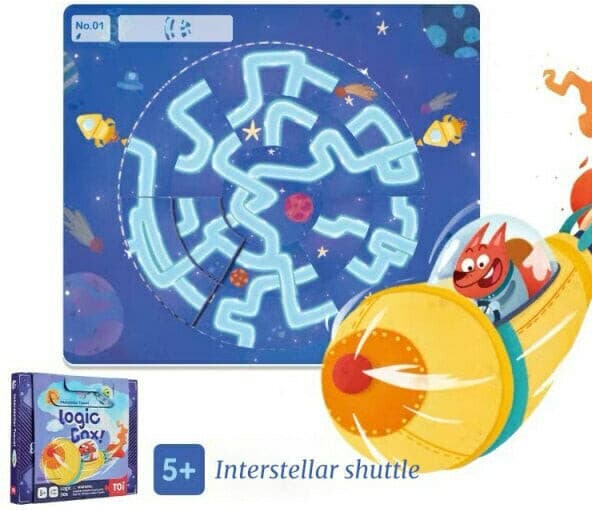 TOI Logic Box Interstellar Travel - Magnetic Strategy Board Game. STEM Toy