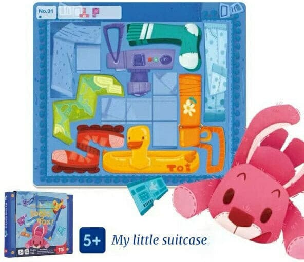 TOI Logic Box My Little Suitcase - Magnetic Strategy Board Game. STEM Toy