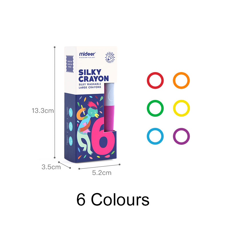 Mideer Silky Crayon. Art & Craft. 6 colours