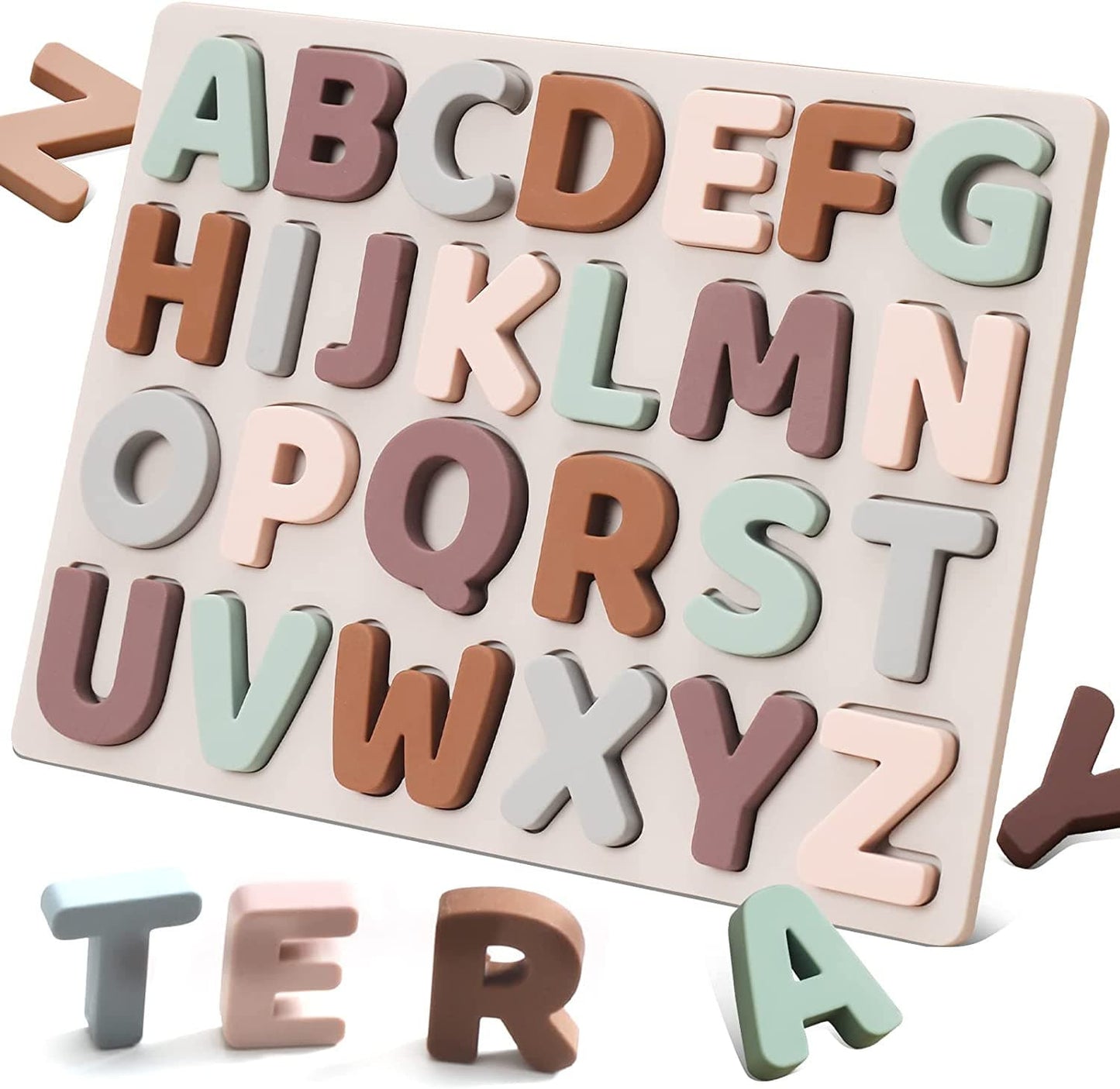 Silicone Alphabet Puzzle - Safe Toys For Babies.