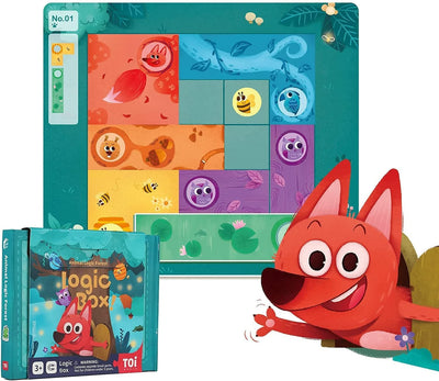 TOI Logic Box Animal Forest - Magnetic Strategy Board Game. STEM Toy