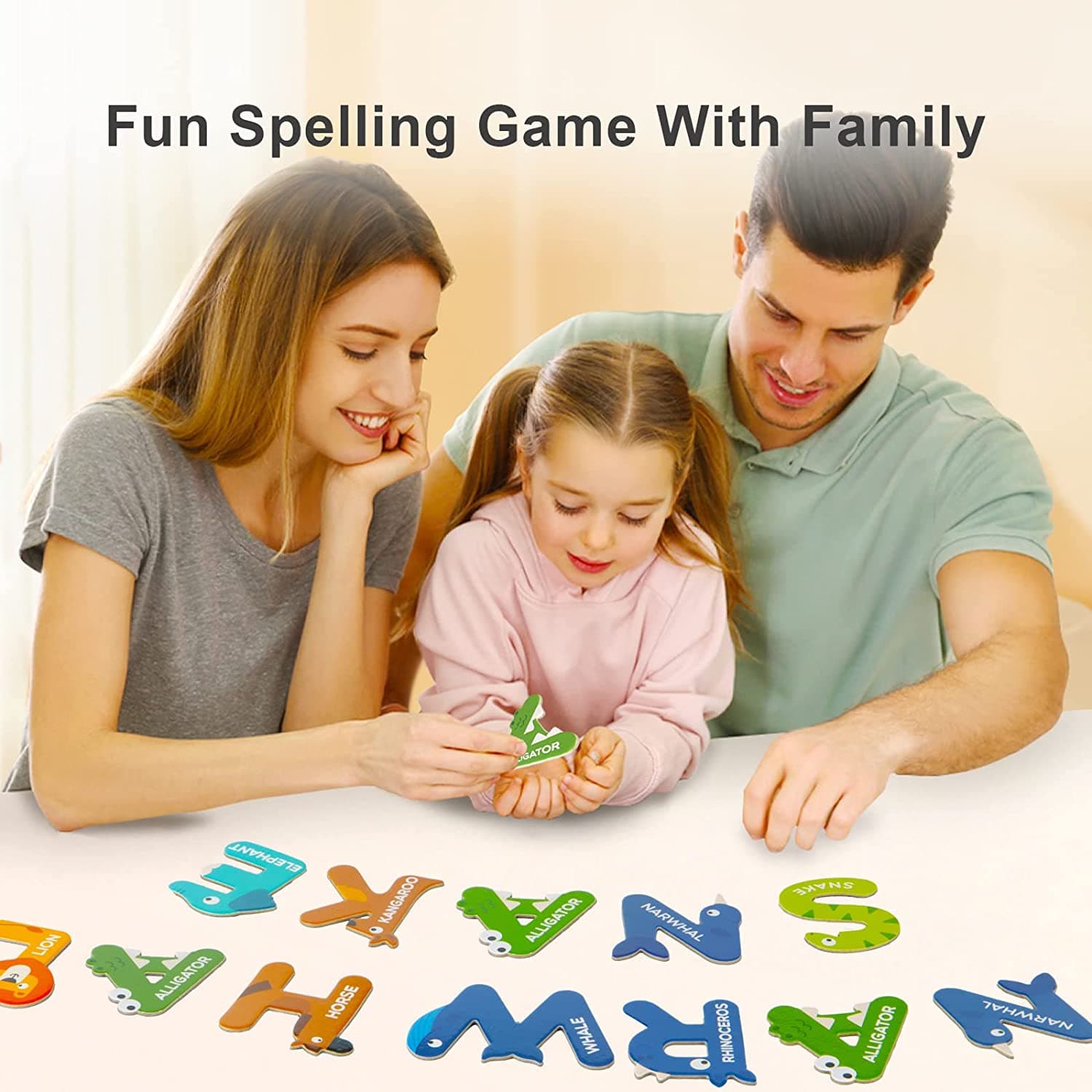Mideer Magnetic Letters, Fridge Alphabets, Children Educational Toy for Early Learning