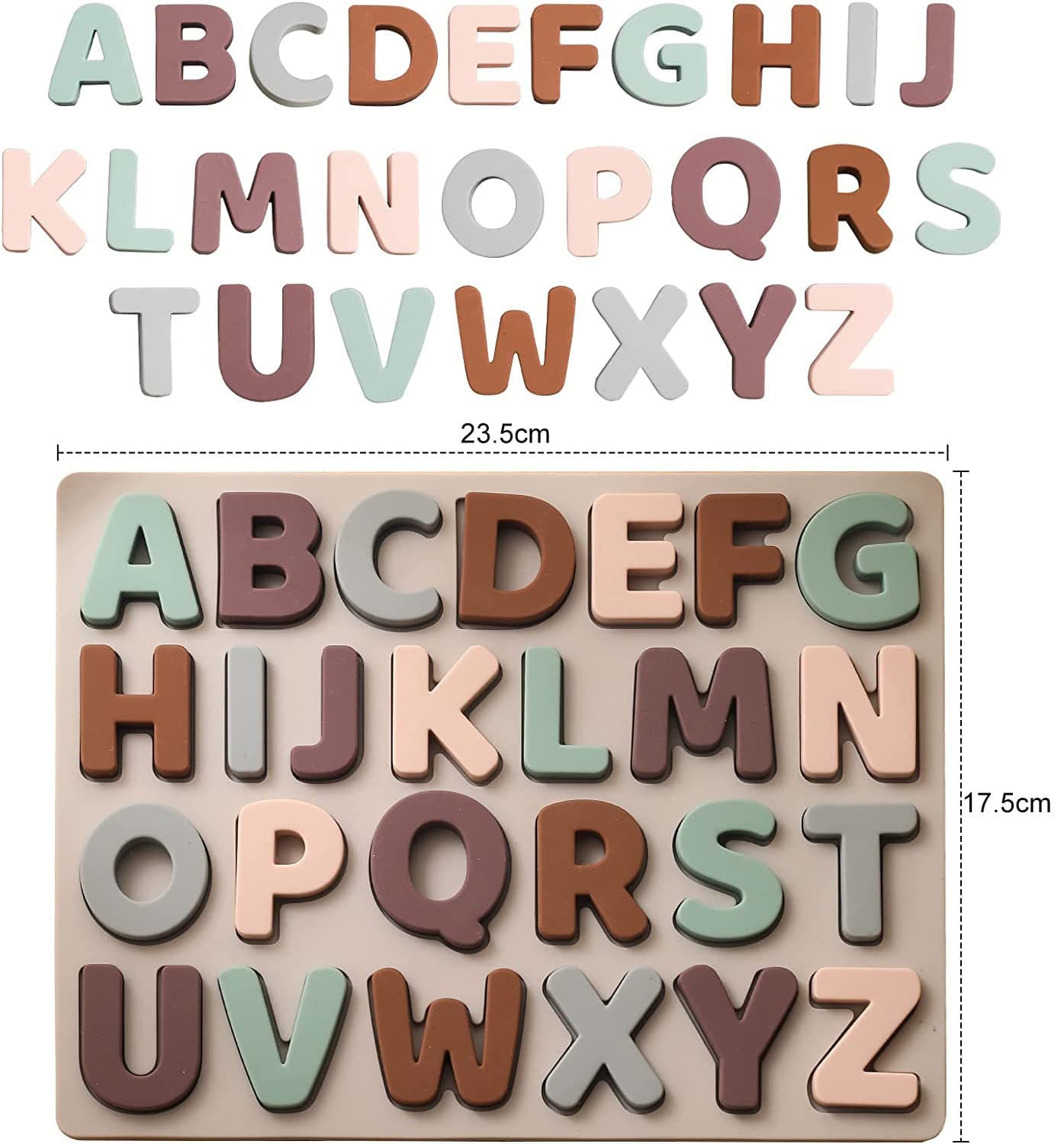 Silicone Alphabet Puzzle - Safe Toys For Babies.