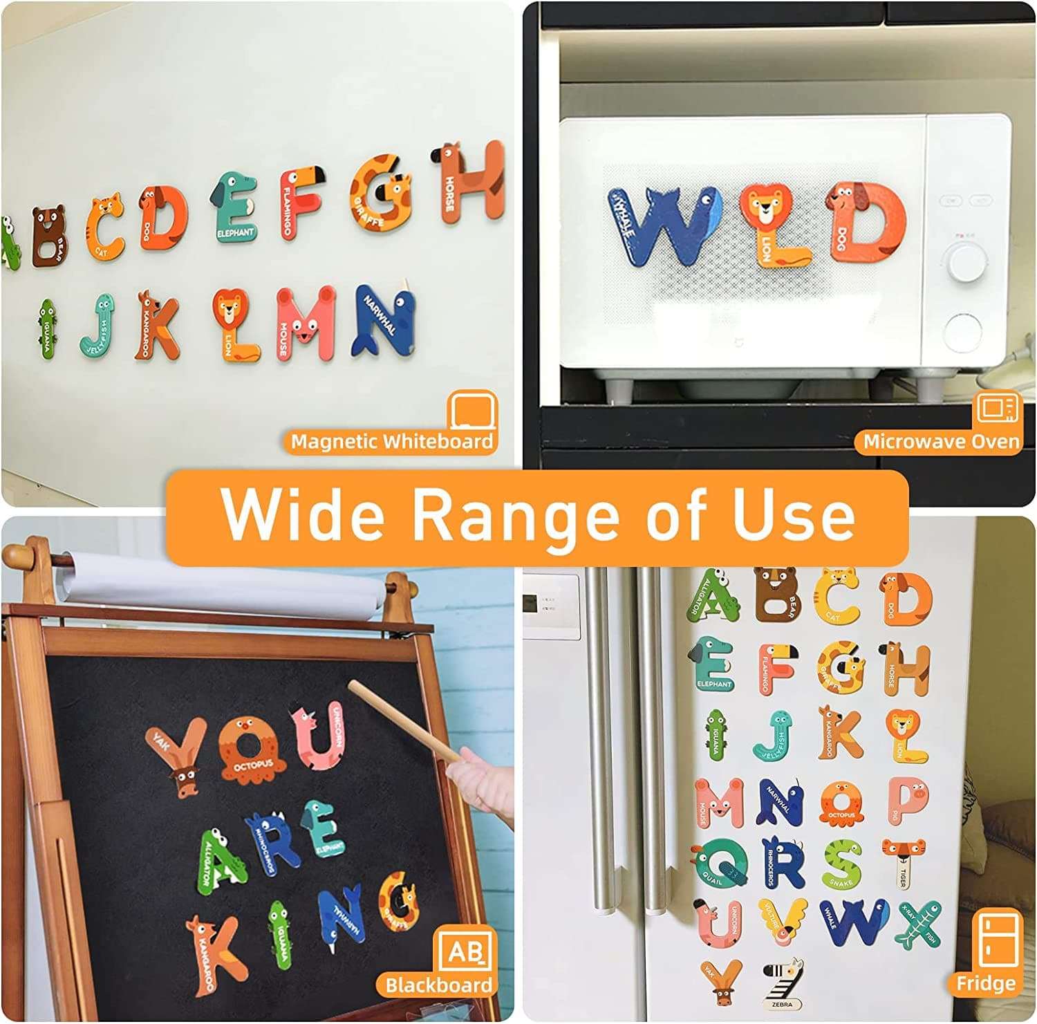 Mideer Magnetic Letters, Fridge Alphabets, Children Educational Toy for Early Learning