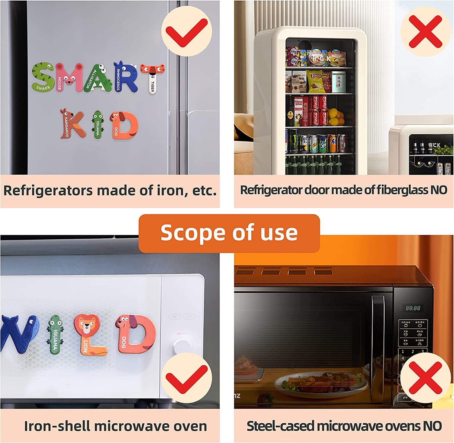 Mideer Magnetic Letters, Fridge Alphabets, Children Educational Toy for Early Learning
