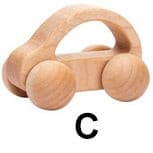 Wooden Cars Wooden Children Transportation Toy C