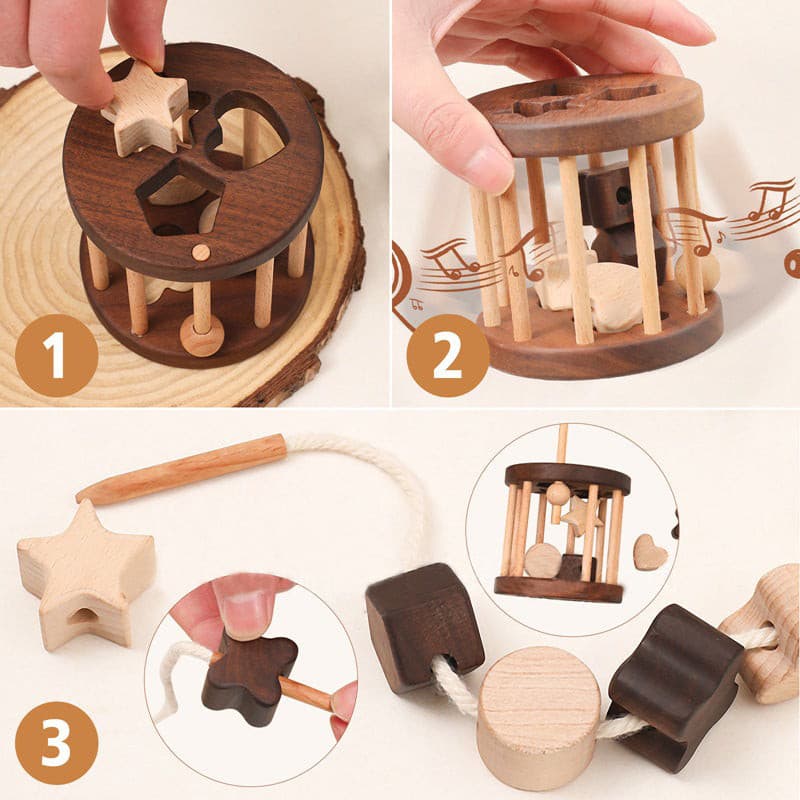 Multifunctional Wooden Threading Shape