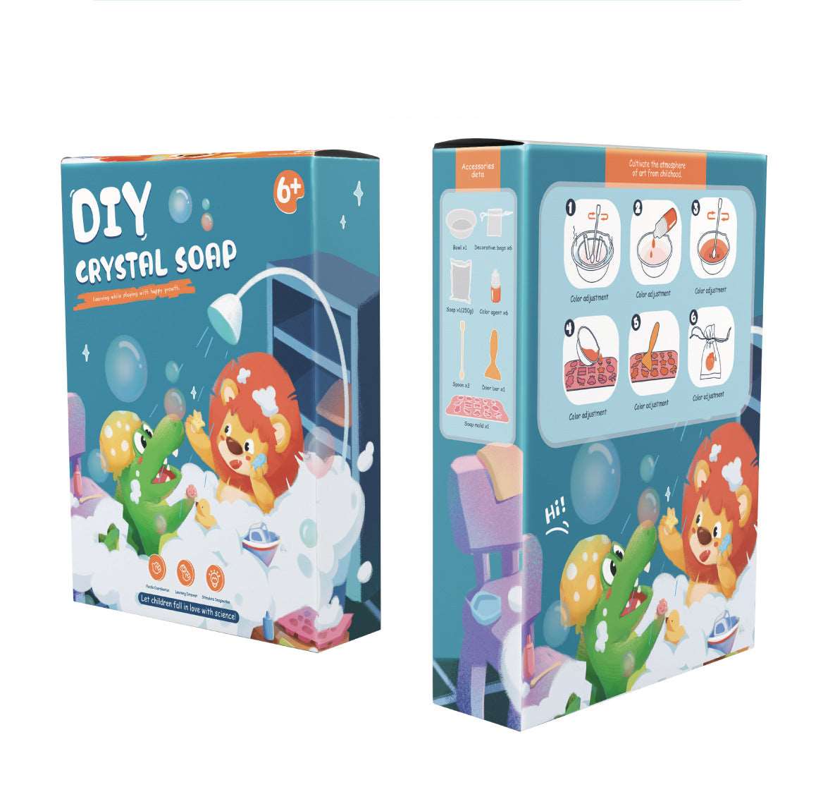 DIY Soap kit, Cartoon, Dinosaur, Transportation and Sea animals shapes mould. Art & Craft kit for kids. Perfect Party giveaways.
