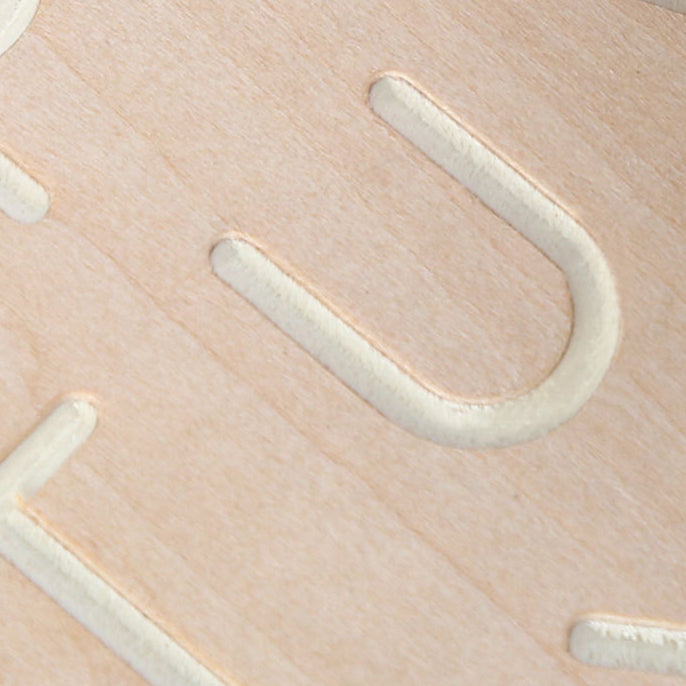 Double Sided Wooden Letter & Number Writing Board. Montessori Math Toy.