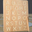 Double Sided Wooden Letter & Number Writing Board. Montessori Math Toy.