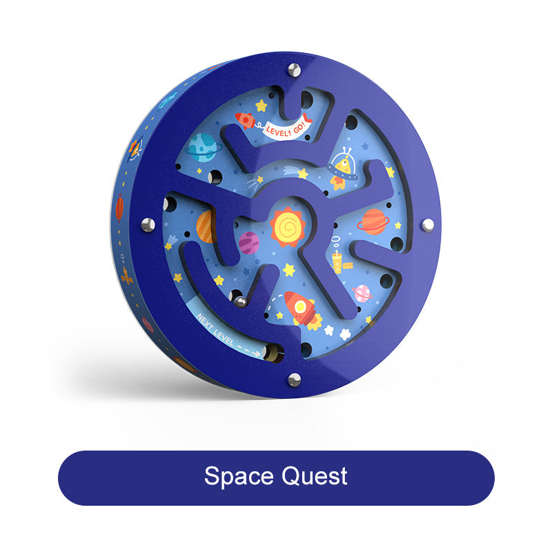 Mideer Double Sided Marble Maze Blue Space Quest
