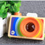 Wooden Camera with Kaleidoscope & sound feature Wooden Pretend Play Children Toy Long lens camera