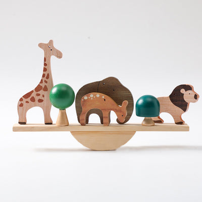 Wooden Animal Balancing Toy. Wooden See saw. Nursery Decor. Baby Gift. Toy for toddler