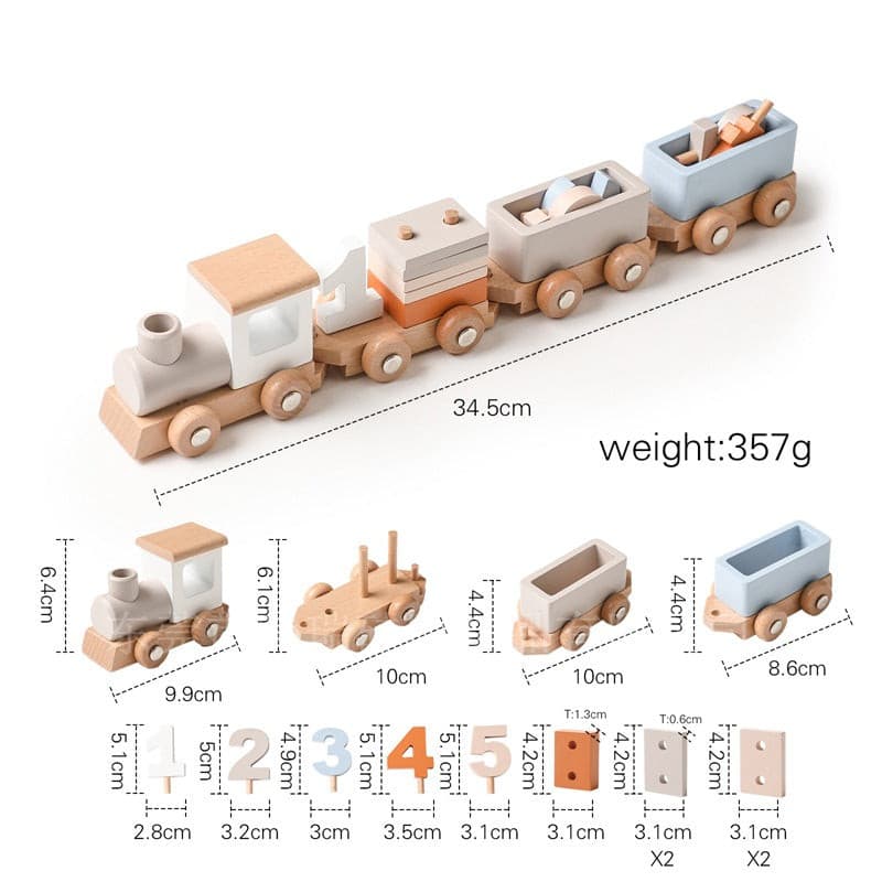 Birthday Wooden Train