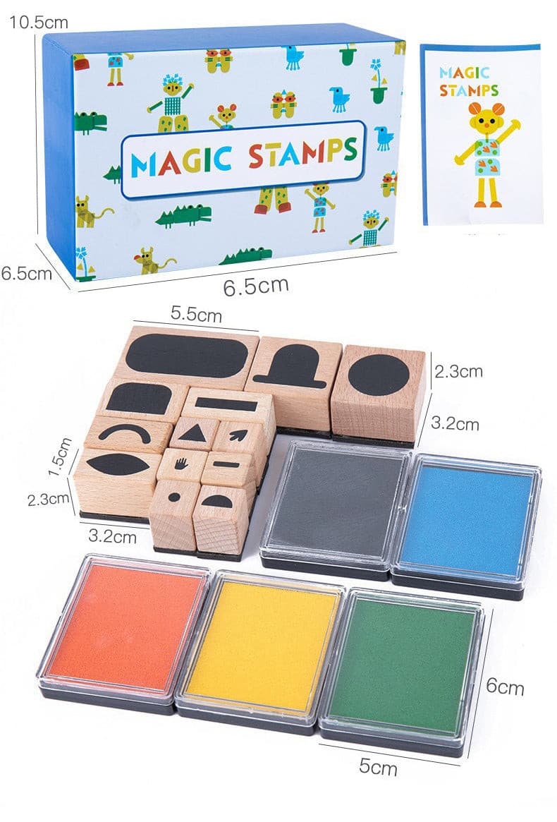 Creative Wooden Stamping Kit.