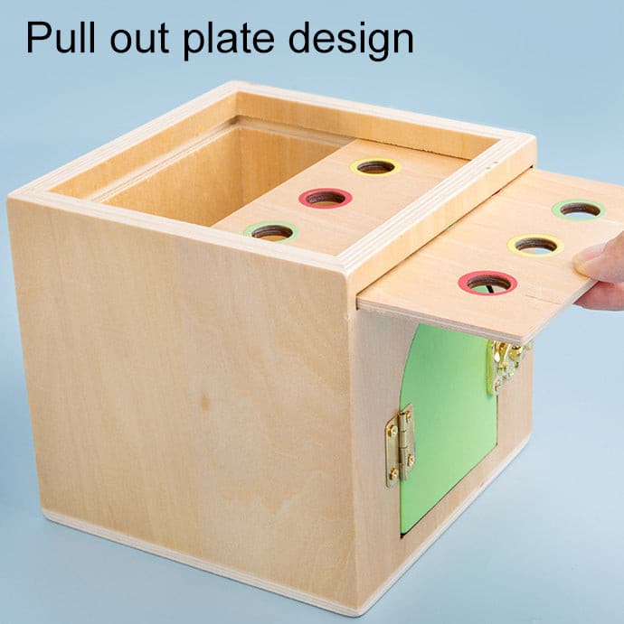 5 in 1 Wooden Montessori inspired Puzzle Game Box for toddlers.