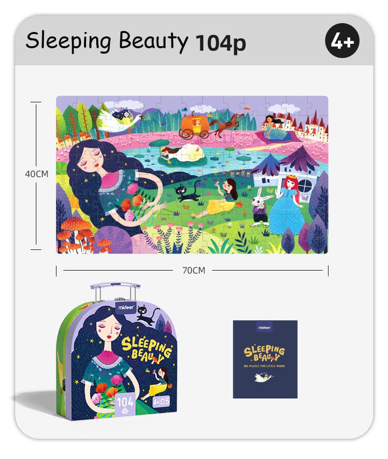MiDeer Sleeping Beauty (104pc) Jigsaw Puzzle with Portable Gift Box. Children Toy Gift