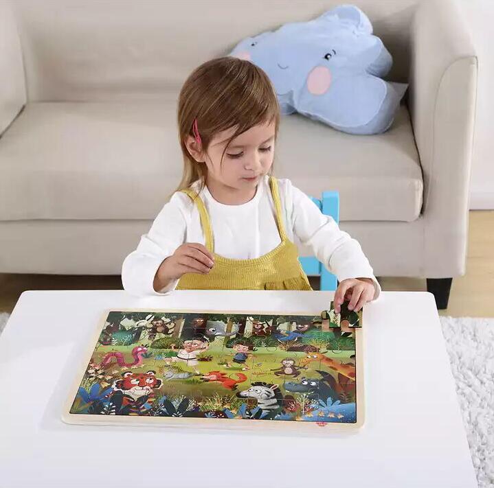 Tooky Toy Wooden Jigsaw Puzzle Pirate or Animal Theme